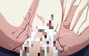 Lusty anime girl in stockings riding big cock on a chair