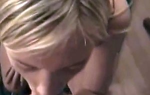 Dirty eyes blonde babe