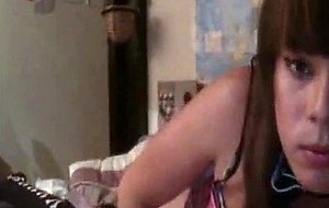 Teen TS hottie webcam style
