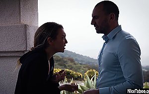 Babe hits guys car and he hits her ass and fucked her sweet mouth