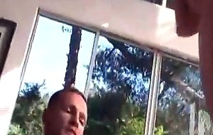 Blonde waiting to be fucked in her chalet