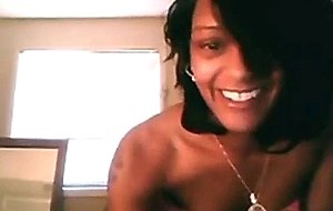 Hot black babe dancing and teasing on webcam