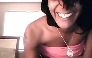 Hot black babe dancing and teasing on webcam