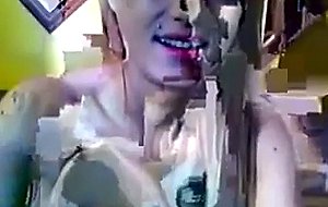 Cute webcam teen gets vibrator and fin