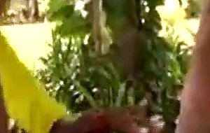 Black college slut gets tits sucked