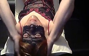 Lustful night of a crossdresser in mask