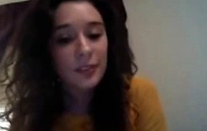 Perfect slim teen masturbates on cam