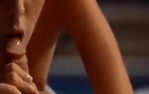 Cute teen cocksucker eats cum