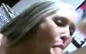 Two college sluts sharing one cock in their dorm room