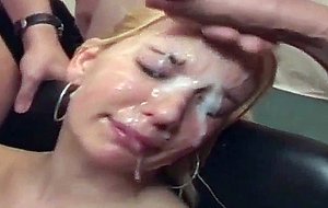 Amateur girlfriend gangbang with huge cum loads