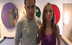 Brunette teen shows off her lingerie