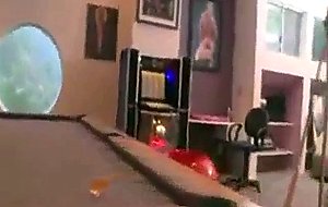 Brunette teen shows off her lingerie