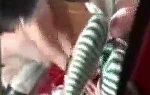 Mall santa fucks busty elf backstage