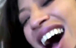 A sweet housewife drilled by a gigantic dick
