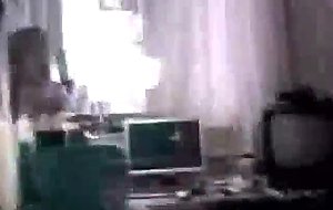 Amateur sucks boyfriends cum in home video
