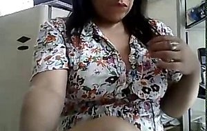 Latina Milf Cums at Work
