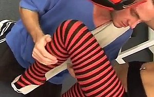 Teen gets fucked at boxing lessons