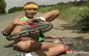 Roller blade girl