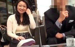 Japanese mature fucks for show