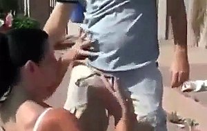  milf gets sex by the swimming pool