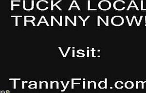 Big tits tranny strokes