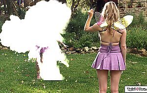 Busty tattooed trans Lena Moon fucks her busty fairy friend