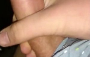 Wanking my small uncut cock