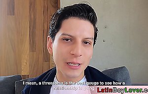 Cute amateur latin teen fucked next to masturbated mate