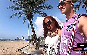 Amateur European Asian couple horny sex after a day out in Pattaya Thailand