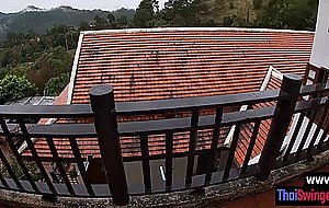 After rainy day European friend fucked wet pussy and pleased hot Asian teen