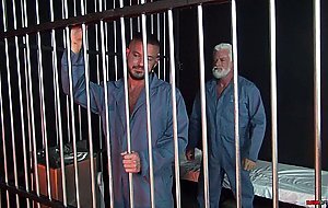 Jake Marshall fucks inmate Sean Harding in the cell