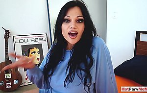 Latina MILF stepmother Mona Azar preparing stepson on his big day