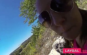 Fucking gf doggy style on the mountaintop with CIM