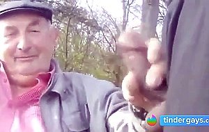 Grandpa in park