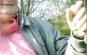 Grandpa in park