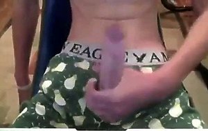 Webcam boy from Newcastle Wanks his Huge Cock