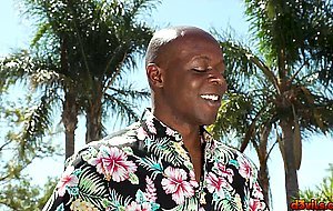 The sun is shining and Adira Allure gets anal fucked by Will Tiles big black cock