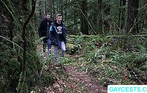 Stepdad Wolf and Jonathan had anal sex at cabin cold night