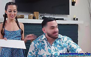 Stepdads getting some relaxing treat from their stepdaughters