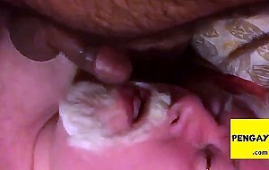 Daddy sucking cub