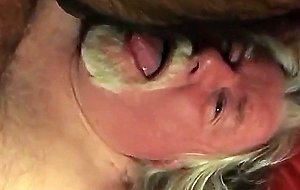 Daddy sucking cub