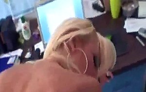 Lovely secretary does it all