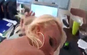 Lovely secretary does it all