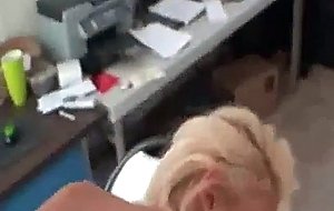 Lovely secretary does it all