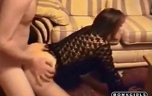 Brunette girl homemade