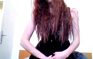 Young Crossdresser in a beautiful sequin dress