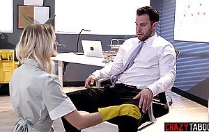 Perverted company owner ass fucked horny big ass celaning girl Kenna James