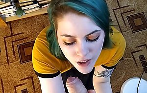 This stunning freaky teen will blow off not only your cock but mind too