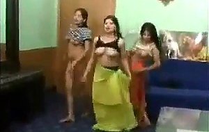 3 girls dancing and getting naked