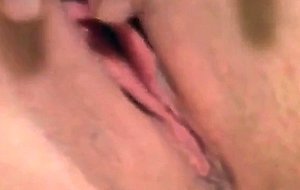 Horny clit rub till orgasm